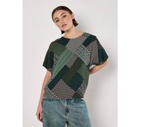 2-in-1-Top APRICOT "Top", Damen, Gr. S (36), grün, gewebt, Obermaterial: 51% Viskose CV. 49% Viskose LENZING ECOVERO CV LenzEcov., gemustert, normal hüftlang, Tops, mit geometrischem Druck (35418307-3