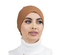2-in-1 Unter-Hijab - beidseitig tragbar, eine Seite schlicht, eine Seite gekreuzt, aus geripptem Premium-Jersey für muslimische Frauen SH-4