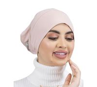 2-in-1 Unter-Hijab - beidseitig tragbar, eine Seite schlicht, eine Seite gekreuzt, aus geripptem Premium-Jersey für muslimische Frauen SH-4