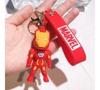 (2 Iron Man) Avengers Schlüsselanhänger-Kollektion, süße und einzigartige Silikongeschenke