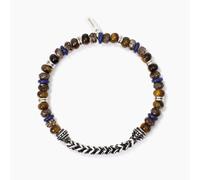 2 Jewels Armband Herren 232566 Edelstahl, Lapis, Pietersit, Tiegerauge
