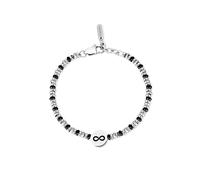 2 Jewels Armband Unendlichkeit 231805 Edelstahl, Schwarz