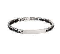 2 Jewels Armband Unisex 231309 Edelstahl, Schwarzer Keramik