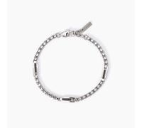 2 Jewels Armband Venezianer 232356 Edelstahl, PVD Beschichtung Schwarz, Kristall