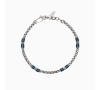 2 Jewels Armband Venezianer 232636 Edelstahl, Keramik, Blau