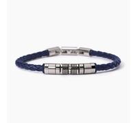 2 Jewels Herren Kunstlederarmband 232361 Street, Edelstahl, ristall, Blau