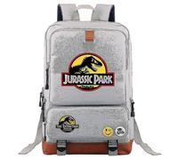 (2) Jurassic World Park Rucksack - Multifunktionaler Rucksack für Reisen, Schule und Laptop - Robuste