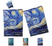 2 Mode Stück Schön Reisepasshülle，Passport Cover Hülle mit Blocke für Kreditkarten Personalausweise Reisedokumente, Kunstleder Reisepass Organizer mit Gepäckanhänger，Reisezubehör (starlit sky)