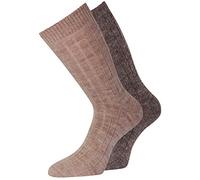 2 Paar Alpaka Socken dünn gestrickt für Damen und Herren dünne Kuschelsocken Wollsocken Haussocken Alpaka Geschenk Feinstrick Wintersocken Warme Socken 35-38, 39-42, 43-46 und 47-50