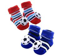 2 Paar Baby-Fußball-Elementsocken, Rutschfeste Babysocken, Warme Babysocken, Weiche Babysocken, Süße Cartoon-Babysocken