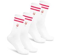 2 Paar Bestickte Aperol Socken - Lustige Geschenkidee für Aperol-Liebhaber, Weiße Tennissocken aus Baumwolle| Unisex Socken für Damen & Herren (DE/NL/SE/PL, Numerisch, 36, 42, Regular, Regular, B)