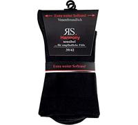 2 Paar diabetikersocken herren Men Hermony Senisibel ''Schwarz'' Ganz Ohne Gummi CH-1124 (43-46)