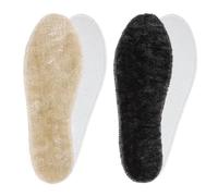 2 Paar Lammwolle Einlegesohlen Lammfellsohlen Warme Einlagen Winter Schuheinlagen Damen Herren Ersatz Flauschige Weich Sohlen
