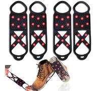 2 Paar Schuhspikes für Glatteis und Schnee| Edelstahl-Spikes Anti Rutsch Sohlen Schuhkrallen Eiskrallen für Schuhe im Winter Outdoor Ice Grips Größenauswahl 37-46 (2 Paar 37-39)