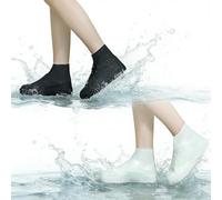 2 Paar Schuhüberzieher Wasserdicht,Regenschutz Schuhe,Regenüberzieher Schuhe,Silikon Überzieher Schuhe,Schuh Überzieher,Überziehschuhe,Schuhüberzieher Mehrweg Rutschfest für Regen Schnee Wüstenstrände