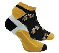 2 Paar „Socks4fun“ Sneaker-Socken mit Biermotiv, Gr. 42 - 47