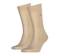 2 Paar Tommy Hilfiger Herren Socken Strümpfe Classic 39-42 TH Beige