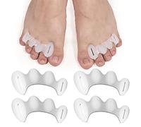 2 Paar Zehentrenner Silikon, Zehentrenner für Männer Zehenglätter Zehenabstandshalter für Hammerzehen Zehentrenner für Damen und Herren (Größe M)