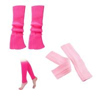 2 Paare Stulpen Damen,Leg Warmers Y2K,Beinstulpen Damen,Beinwärmer,Legwarmers Strümpfe,Ballett Stulpen Mädchen,Wadenwärmer,Kniestrümpfe Overknee Eiskunstlauf,Stricken Stulpensocken Winter für Frauen