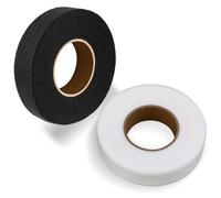2 Pack Bügelband für Vorhänge Bügelband zum Hose Kürzen Saumband zum Aufbügeln Waschfest Hose Kürzen Ohne Nähen Hemming Tape Gardinen Ohne Nähe Klebeband für Jeans Vorhänge(64 Meter/Rolle Breite 25mm)