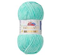2 Pack/Knäuel Himalaya Dolphin Baby, jeder Knäuel 100 gr/3,5 oz, 120 mt/ 132 yd, super sperriges Garn, Deckengarn, Samtgarn, Strickgarn, Amigurumi-Garn, Babygarn 80345