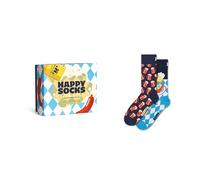 Happy socks 2P Beer Gift Box Blau Muster Baumwolle Gr 36/40