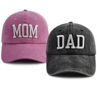 2 passende Mutter- und Papa-Hüte für Damen und Herren, Geschenk für neue Eltern, Geschenke für Paare, Papa, Mama, Baseballkappe, Vatertag, Muttertag, Geburtstag, Geschenke für Papa, Mama