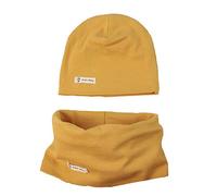 2 PC-Baby Cotton Hut-und Schal - Doppel Layered Stretchy Strickmütze Cap Light Weight, Snood-Schal Set für Neugeborene Baby-Mädchen-Kleinkind-Säugling Winter Herbst Frühling