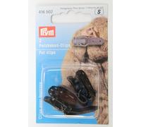 2 Pelzhaken - Clips schwarz