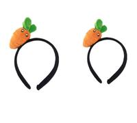 2 Pieces Cute Plush Carrot Headband for Adults Versatile Hair Accessories