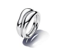 Pandora ESSENCE 193264C00-54 organisch Geformte Stacking-Ringe - Sterling Silber - Gr. 54