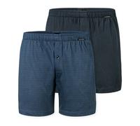 2 Schiesser Boxershorts - Herren - Gr. Xl/7 - dunkelblau/print