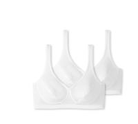 2 Schiesser Bustiers mit Cups - Damen - Gr. 80A - weiß