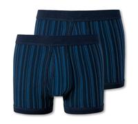 2 Schiesser Shorts in Feinripp - Herren - Gr. M/5 - dunkelblau
