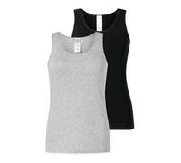 Schiesser Damen 2 Pack Trägertop Unterhemd mit Spitze - Modern Multipacks