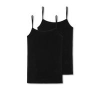 2 Schiesser Tops - Damen - Gr. 44 - schwarz