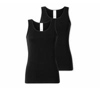 2 Schiesser Trägertops - Damen - Gr. 44 - schwarz