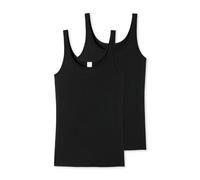 2 Schiesser Trägertops mit Modal - Damen - Gr. 36 - schwarz
