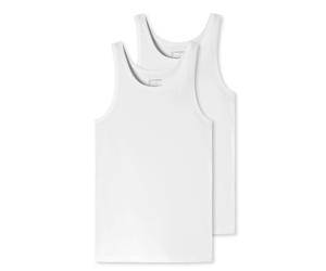 2 Schiesser Unterhemden - Herren - Gr. Xl/7 - weiß