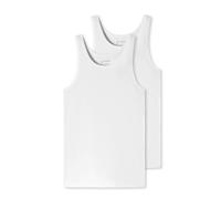2 Schiesser Unterhemden mit Bio-Baumwolle - Herren - Gr. Xl/7 - weiß