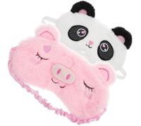 2 Schlafmasken mit Cartoonmotiven für Kinder und Erwachsene