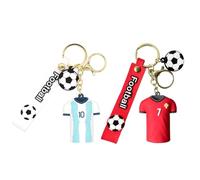 2 Schlüsselanhänger In Trikotform, Fan-Schlüsselanhänger, Geschenk-Schlüsselanhänger, Kreative Schlüsselanhänger, Fußball-Schlüsselanhänger