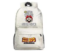 (2) Schultasche mit Super Mario-Aufdruck für Grund- und Sekundarschüler - Unisex-Freizeitrucksack