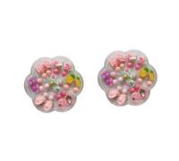 2 Sets Kristall-Geburtstagsparty-Schmuck, Kleid für Mädchen, Kinder, Ohrringe, niedlicher Ohrring, Studentin, Prinzessin