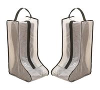 2 Sets Schuhtasche für hohe Stiefel, Aufbewahrungstasche mit verstärktem Griff, hohe Stiefel-Aufbewahrungstaschen, staubdicht, PVC-Schuhschutz, Schwarzer Rand, 28x20x48cm