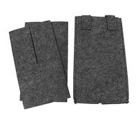 2 Stk Wein-Einkaufstasche flaschentasche handtasche wein verpackung weintüte Weidenkörbe für Türen Aufbewahrungsbeutel für Wein Einkaufstasche aus Filz Rotwein Tasche gefühlt Black NUOBESTY