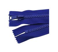 2 Stück 15/20/25cm 5# Harz-Reißverschlüsse Ersatzkleidung Close-End Auto Lock Bunte Kunststoff-Reißverschlüsse, Königsblau, 20cm
