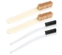 2 Stück 4-reihige Bürsten, 2 Stück 3-reihige Bürsten, Schuhbürste, Staubentfernungswerkzeugbürste, Polierbürste, Griffreinigungsbürste, literarische Polierbürste, Schuhcremebürste