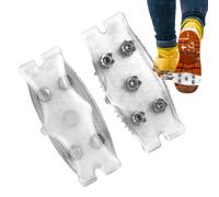 2 Stück Anti Rutsch Schuhspikes, Eisgriffel Für Winter Schuhe Und Stiefel, rutschfeste Eiskrallen Mit 5 Stahlstollen, Antirutsch Spikes Zum Überziehen Ice Grips, Schuhe Stiefel Eisgriffe