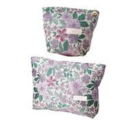 2 Stück Aufbewahrungstasche Mit Blumendruck, Retro-Kosmetiktasche, Elee Kosmetiktasche, Reise-Kosmetiktasche, Damen-Aufbewahrungstasche